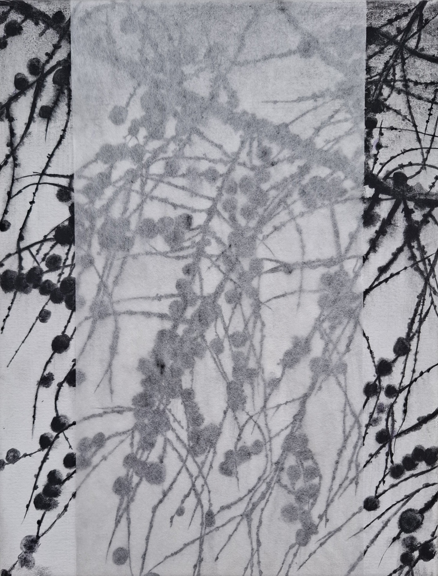 'Unknown 27072025 (Out of Reach)' (2025). Watercolor on cotton paper, tengujo paper, 20x26x1 cm